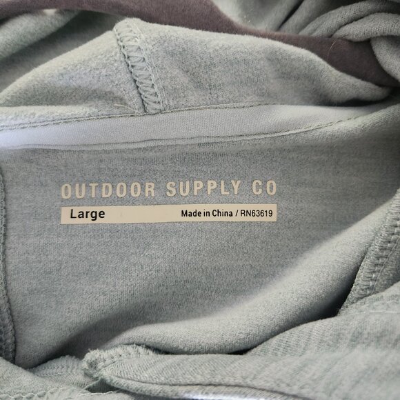 Outdoor Supply Co Hoodie Sweatshirt – Sage Green – Size Large - Picture 5 of 6
